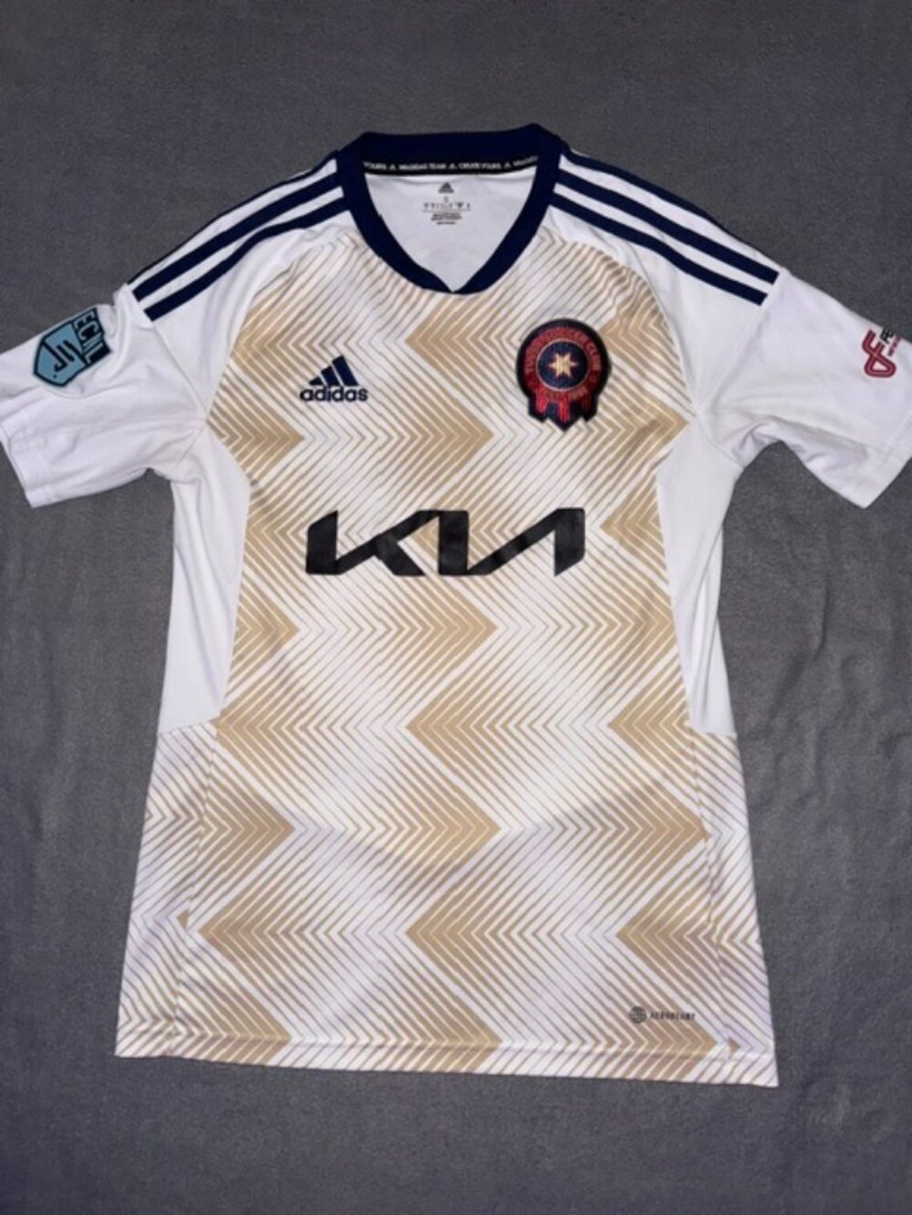 Men's Adidas Aeroready Soccer Jersey Tulsa Soccer Club Kia Osage Casino Small